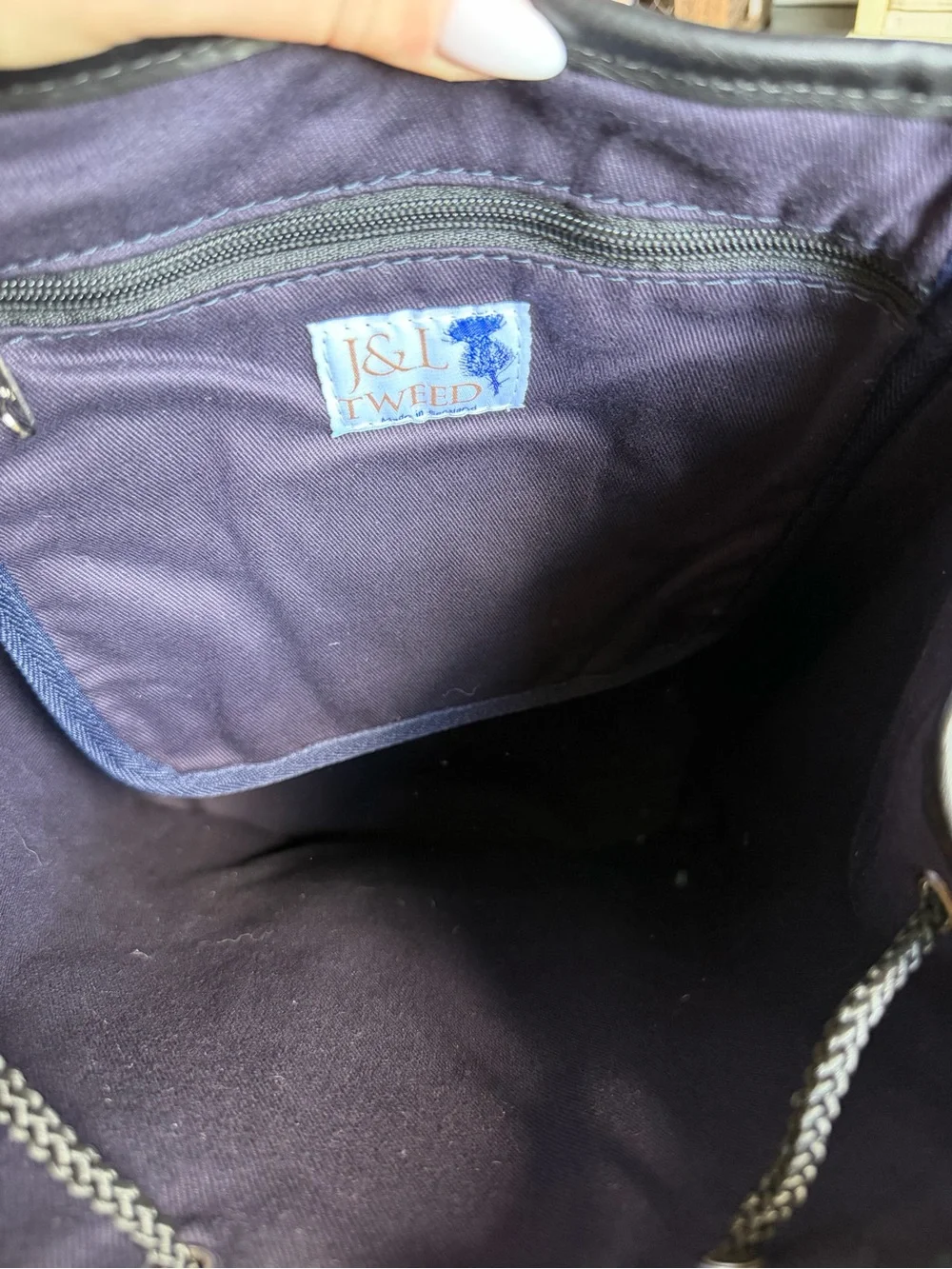 J&L Tweed classic blue